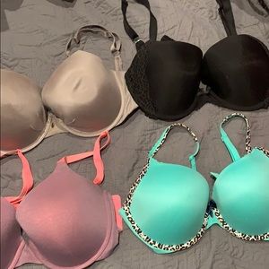 Four Victoria’s Secret bras size 36D and 36DD